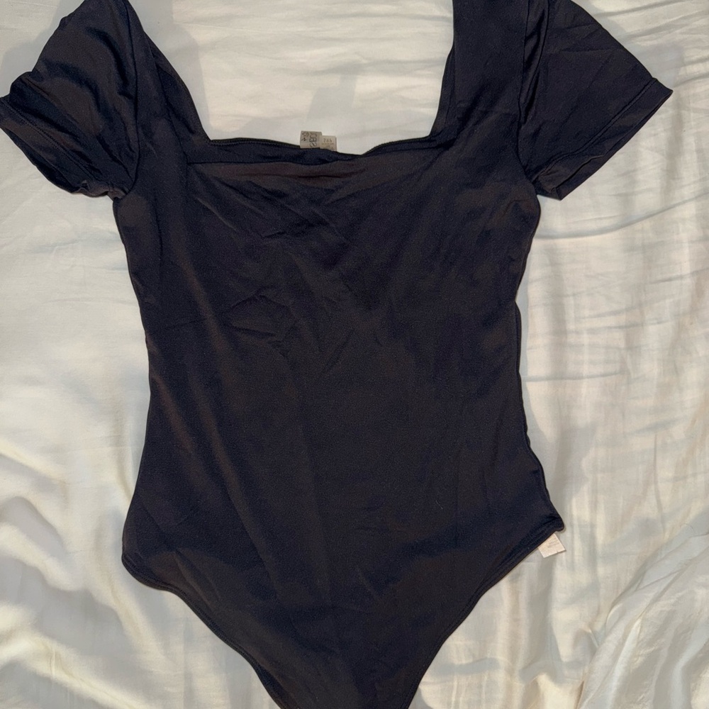 Second Skin Overalls Black Bodysuit